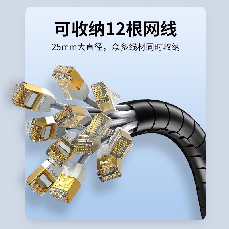 胜为(shengwei)CBX1502G包线管线束缠绕带电脑走线汽车电源线整理收纳保护套防宠物撕咬2米可裁剪图片