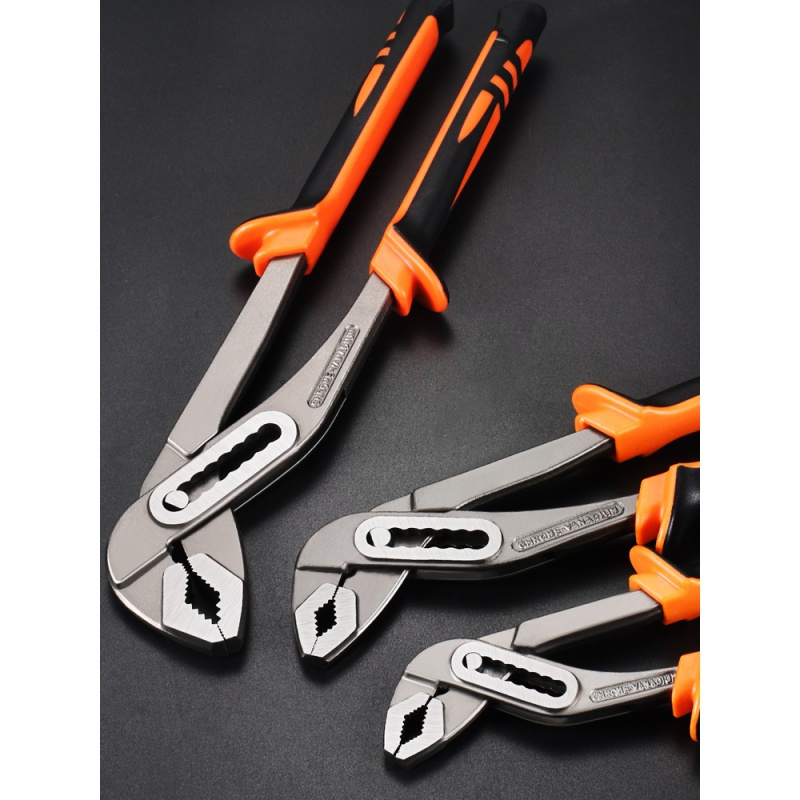 水泵钳水管扳手阿斯卡利大力管子钳12水泵大口钳子多功能水暖工具10寸