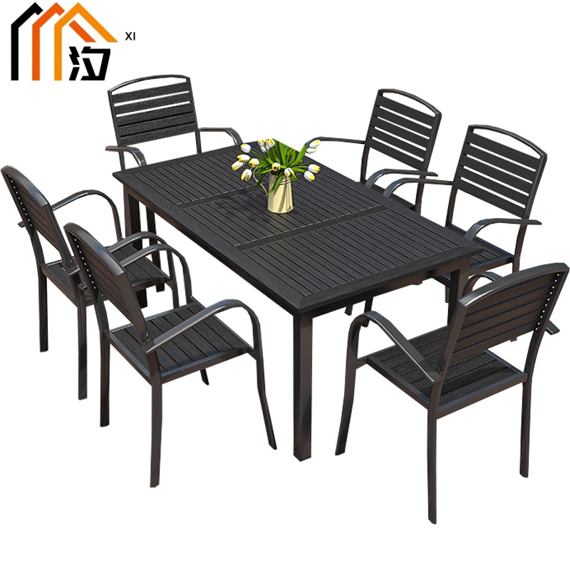 汐户外桌一桌六椅套