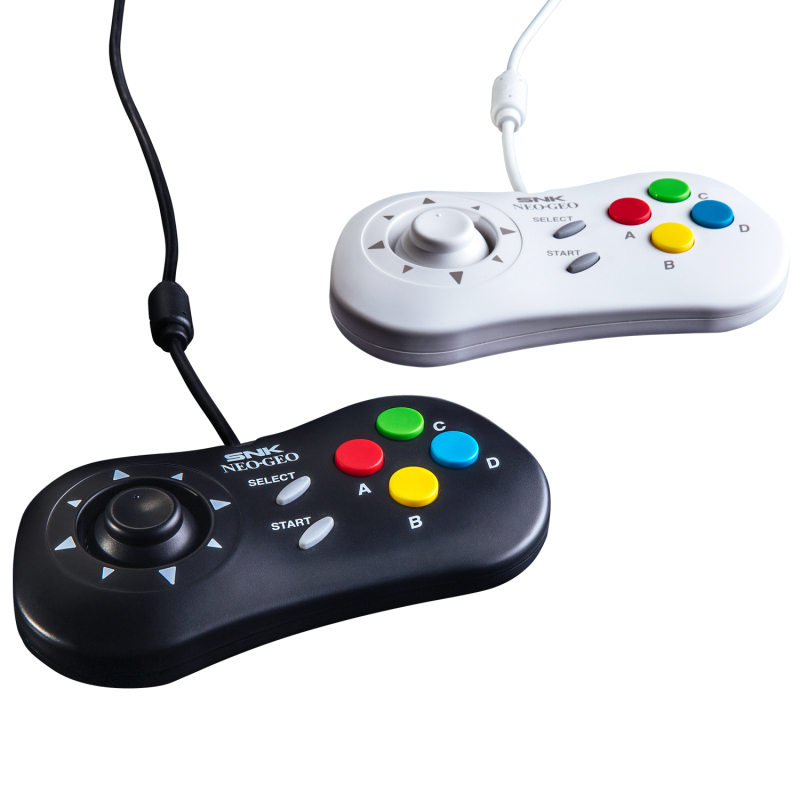 白色SNK type c 格斗手柄 NEOGEO mini pad 适配SNK NEOGEO游戏控制器