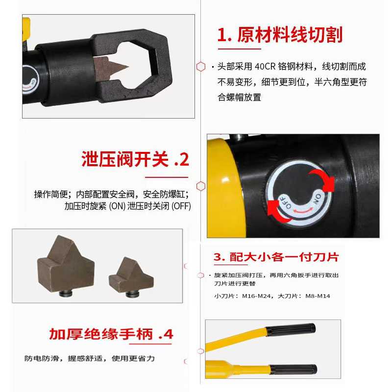嵩源手动整体液压螺母切开器 YP-24高清大图