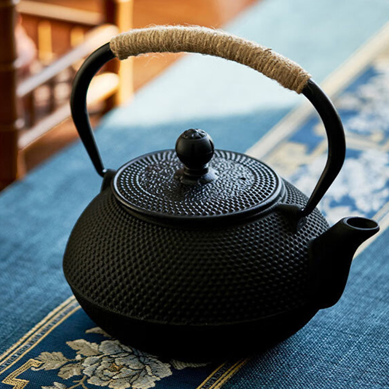 尚烤佳煮茶壶铸铁围炉煮茶大容量功夫茶具户外野餐茶壶DH-02高清大图