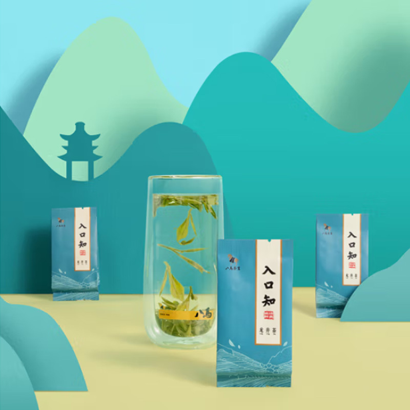 八马茶业入口知系列龙井茶160克40包特级