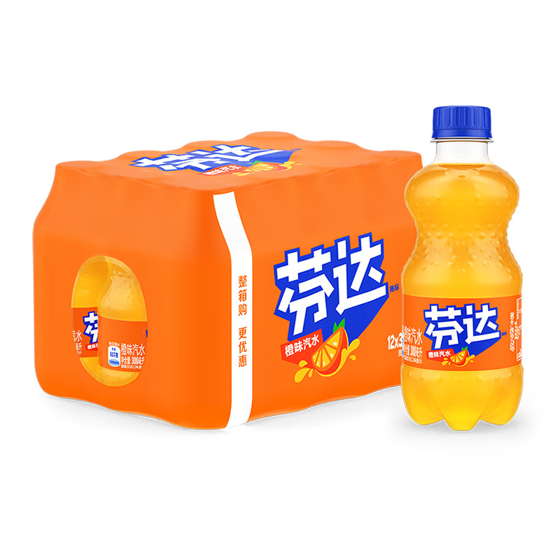 可口可乐 有糖芬达 300ml*12瓶高清大图