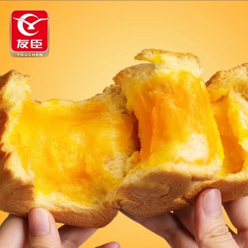 友臣咸蛋黄魔方生吐司420g*2箱早餐整箱蛋糕点手撕面包休闲零食
