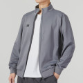 安德玛（Under Armour）夹克男装新款简约百搭立领型格休闲运动夹克外套6010034-001 ZP 23600305-014/灰色 S
