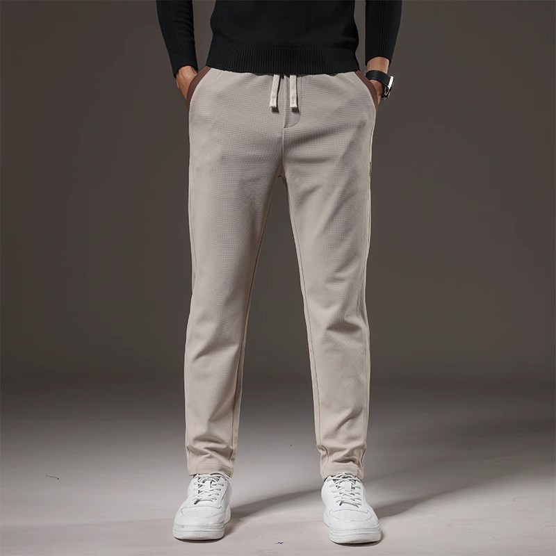 骄克雄狮jankeleone男士修身直筒长裤春季潮流韩版休闲裤百搭青年时尚