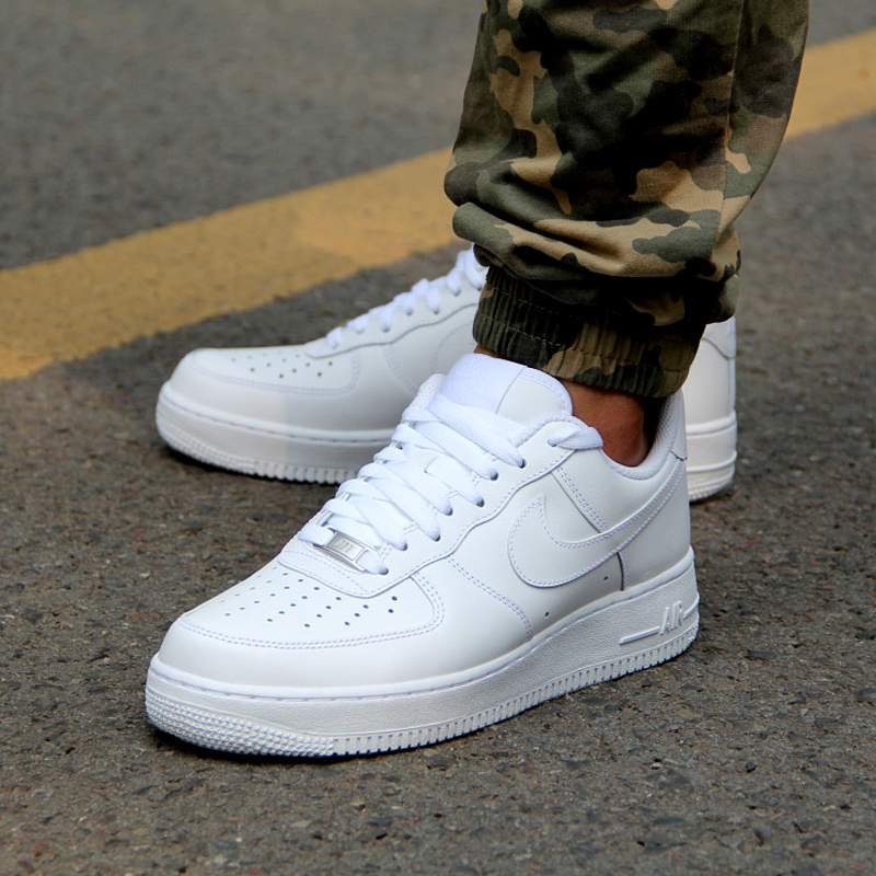 NIKE耐克AIR FORCE 1 AF1空军一号1号复古男女子低帮运动系带休闲板鞋纯白中帮高帮经典款通用男女情侣小白鞋