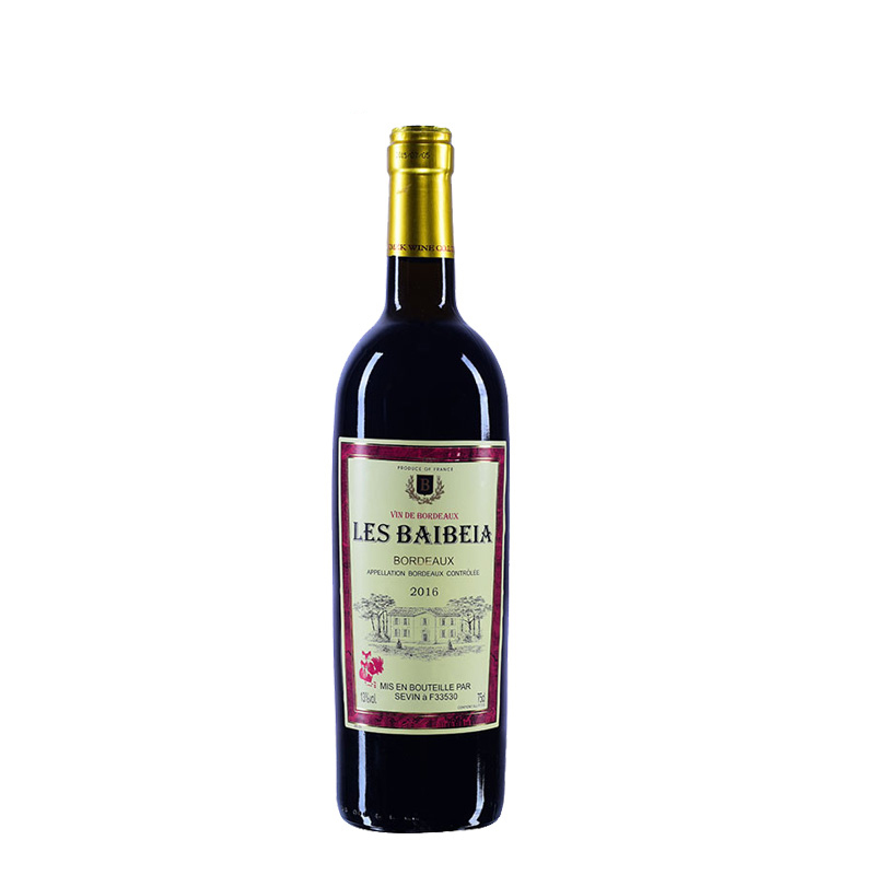 法国进口AOC 巴巴拉贵族干红葡萄酒750ML*6瓶