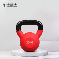 华信凯达20kg红色壶铃塑形锻炼单个壶铃训练练手臂家用