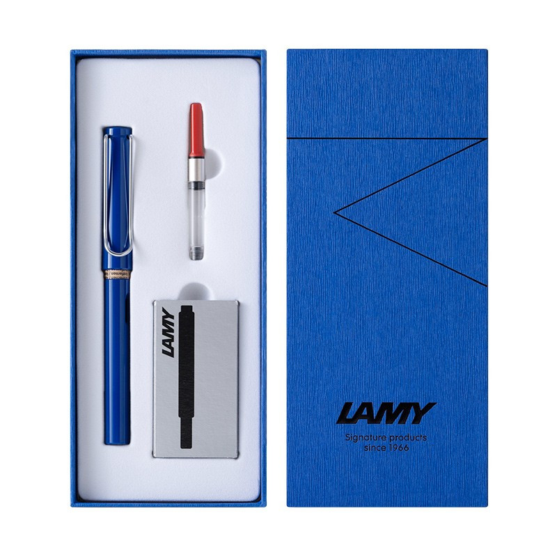 凌美(LAMY) Safari-狩猎者墨胆套装 狩猎者钢笔+上墨器盒 钢笔 盒装墨胆 多色 颜色备注 单套价格