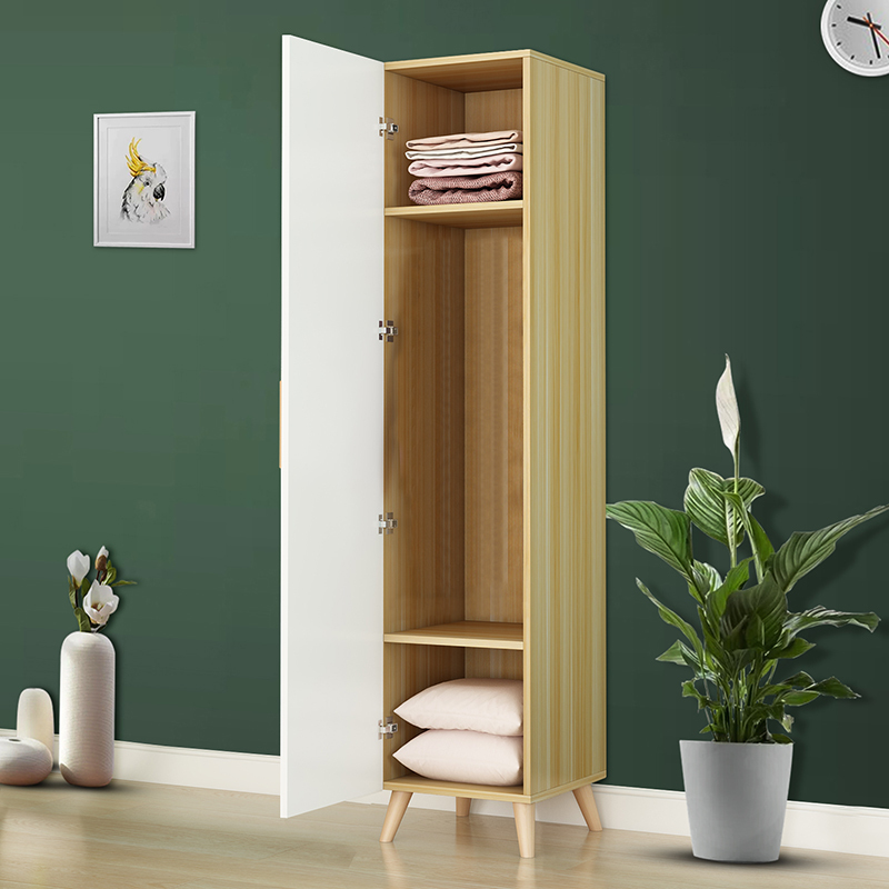 檀星星小衣柜单矮现代简约家用卧室占地款组装宿舍窄小型柜子木质