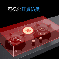 容声(RONGSHENG)燃气灶双灶具 液化气灶 5.0kW 家用嵌入式 玻璃灶台 定时熄火保护Q2326液化气