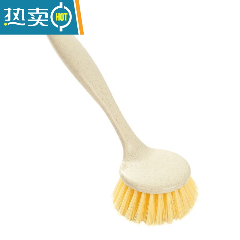 敬平厨房长柄清洁刷 家用去污洗锅刷洗碗刷可挂式水槽灶台清洁刷子 锅刷2个高清大图