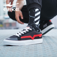 鸿星尔克（ERKE）男子休闲鞋秋冬男子休闲时尚耐磨低帮防滑系带板鞋