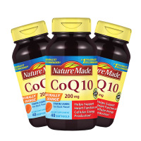 【3瓶装】 美国进口 莱萃美(Nature Made) 辅酶Q10软胶囊 200mg40粒