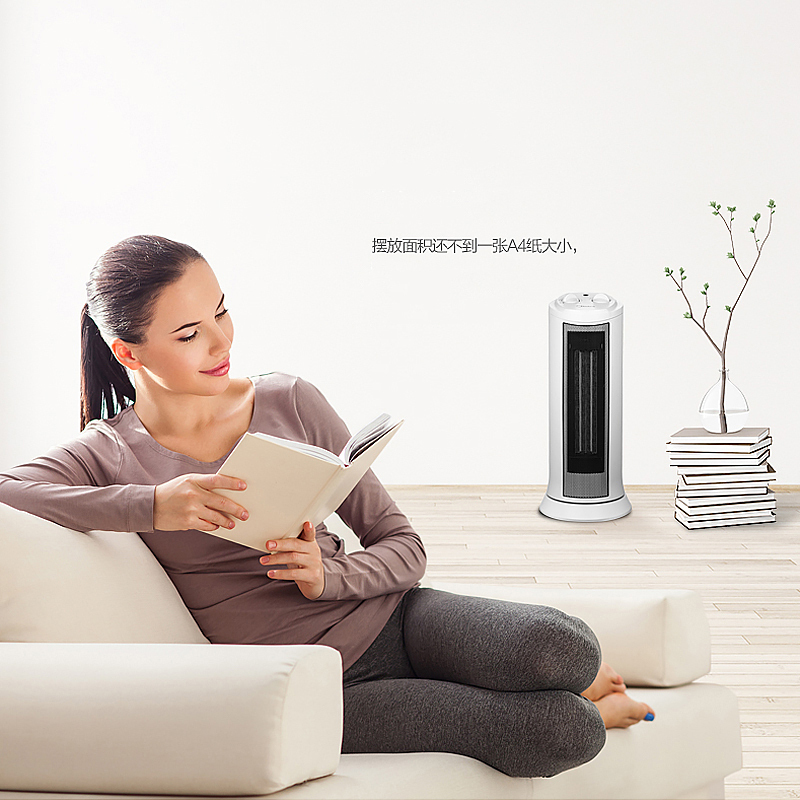 美的(Midea) 暖风机 NTH20-17LW PTC陶瓷发热体广角摇头 人性化温控功能 取暖器