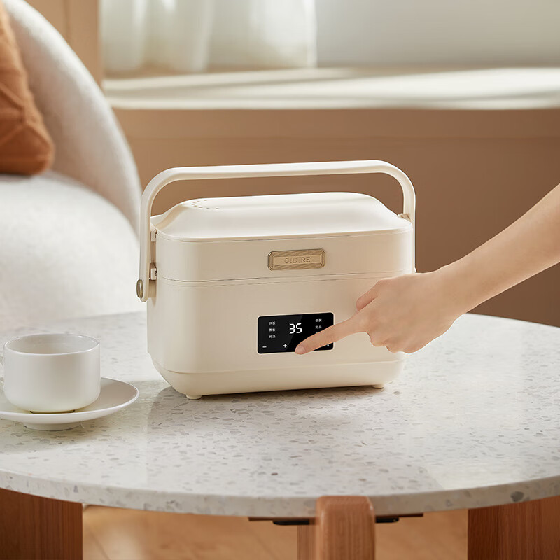 OIDIRE加热饭盒 电热保温热饭神器办公室煮饭神器大容量304无涂层智能 1.4L -ODI-FH19C升级款