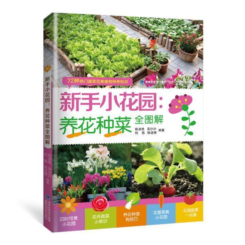 [醉染正版]RT 新手小花园:养花种菜全图解9787533556501 陈凌艳福建科学技术出版社农业、林业高清大图