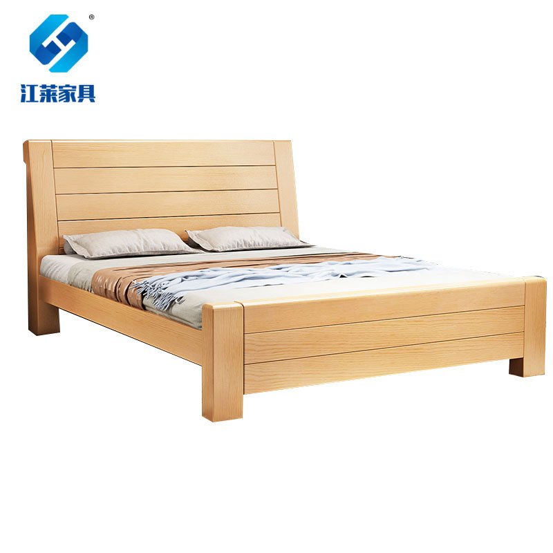 江莱新中式实木床1000*2000*420mm/JL-C10/张