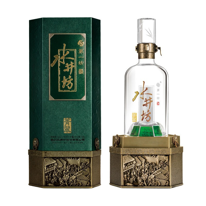 郎酒青花郎53度500ml单瓶装+水井坊菁翠52度500ML单瓶装 送礼自饮佳品