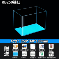 热弯玻璃鱼缸客厅中小型裸缸长方形龟缸办公桌面水族箱造景金鱼缸 默认尺寸 25*16*18裸缸+礼包