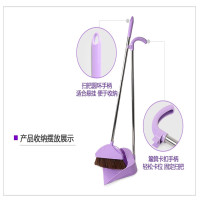 妙洁MOBDPPDJ点睛1套 尘必洁耐用扫把簸箕组合(紫色)