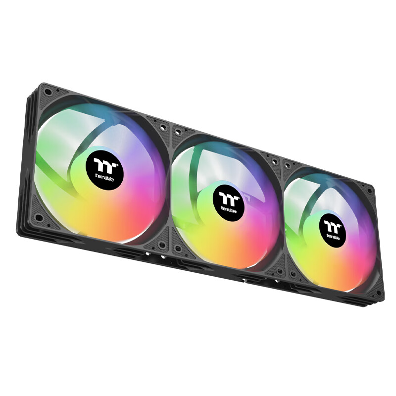 TT枭龙360 一体式CPU水冷散热器 黑色(ARGB风扇/360冷排/支持LGA1700)台式电脑CPU散热器高清大图