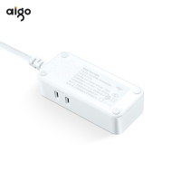 aigo爱国者插座 带线usb适配器 电源转换器 拖线板接线板 F0320白色