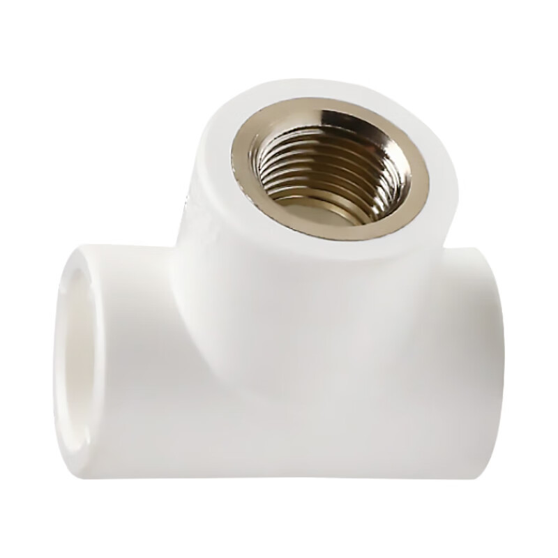 联塑 LESSO dn25X1/2“ 内螺纹三通Ⅰ型(PP-R 配件 ) 白色 单个高清大图