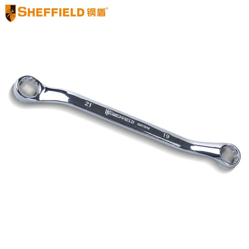 钢盾(SHEFFIELD) S017619 公制精抛光双梅花扳手19×21mm【家用】