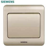 西门子(SIEMENS)开关插座面板远景系列 金棕色 单开单控开关 单联单控开关 一位单控开关