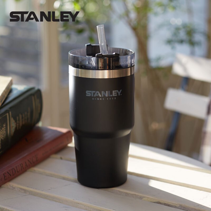 STANLEY史丹利吸管杯成人不锈钢保温杯男女时尚情侣水杯车载杯便携咖啡杯680ml