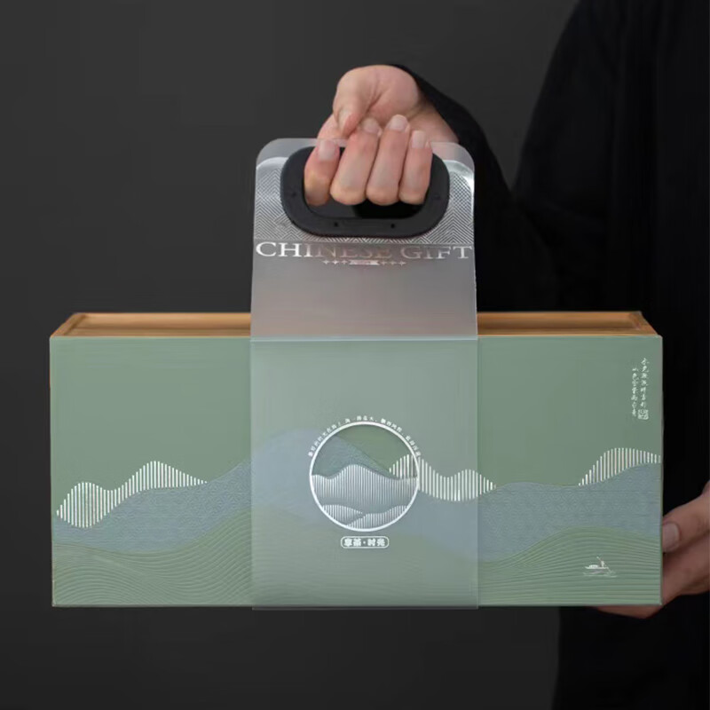 素言茶坊~享茶时光陈皮70克老白茶50克配羊脂玉茶海茶杯高清大图