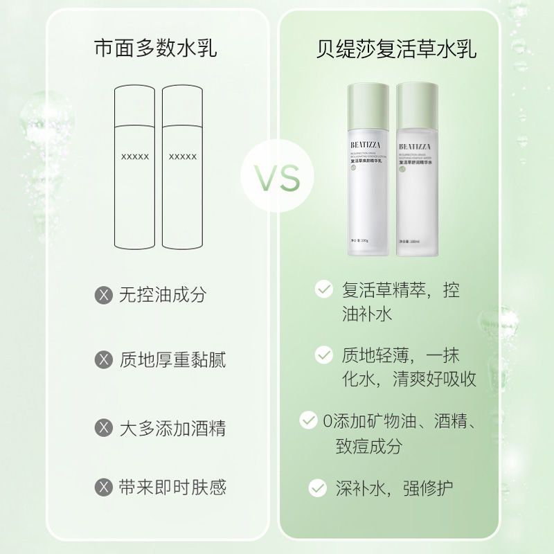 水乳套装爽肤水乳液补水保湿控油收缩毛孔敏感肌修复学生女[补水保湿]