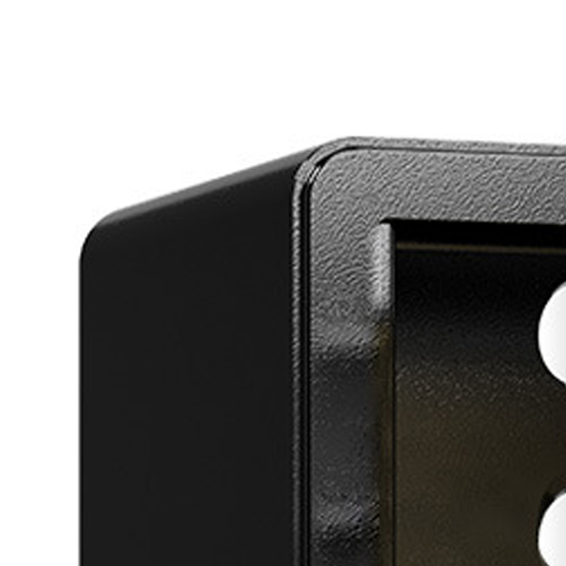 臻远 ZY40618085 小型保险柜密码保险箱全钢防盗保管箱 20cm黑色电子密码款高清大图