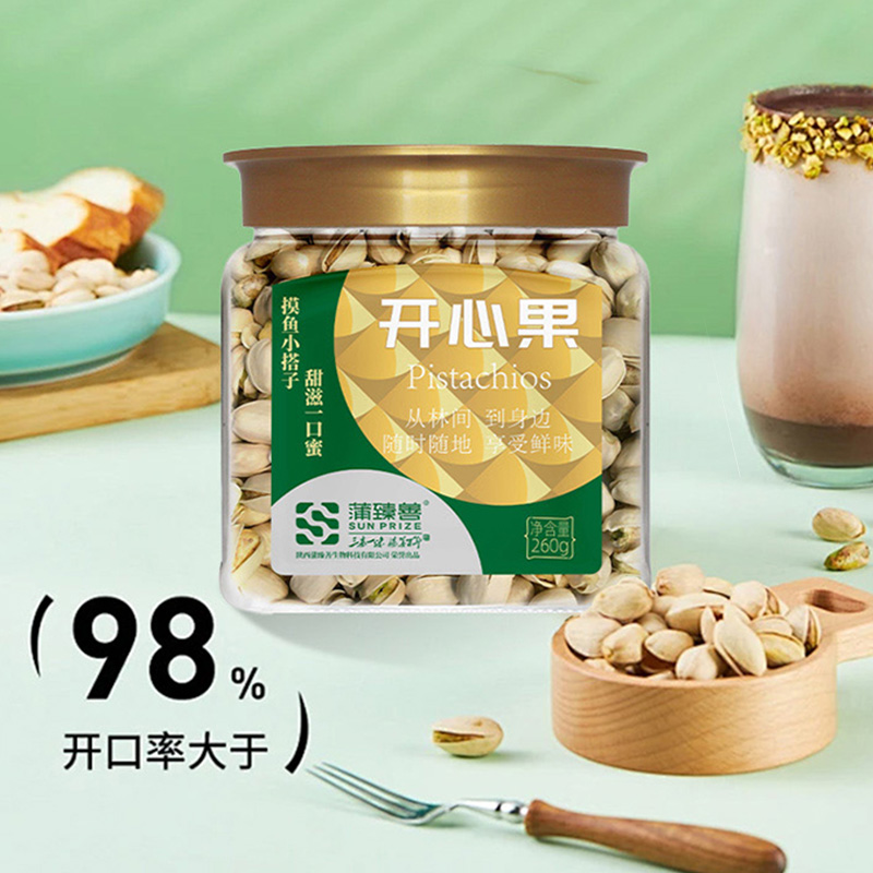 蒲臻善开心果果粒饱满口感鲜香精心甄选食材品质出众260g高清大图