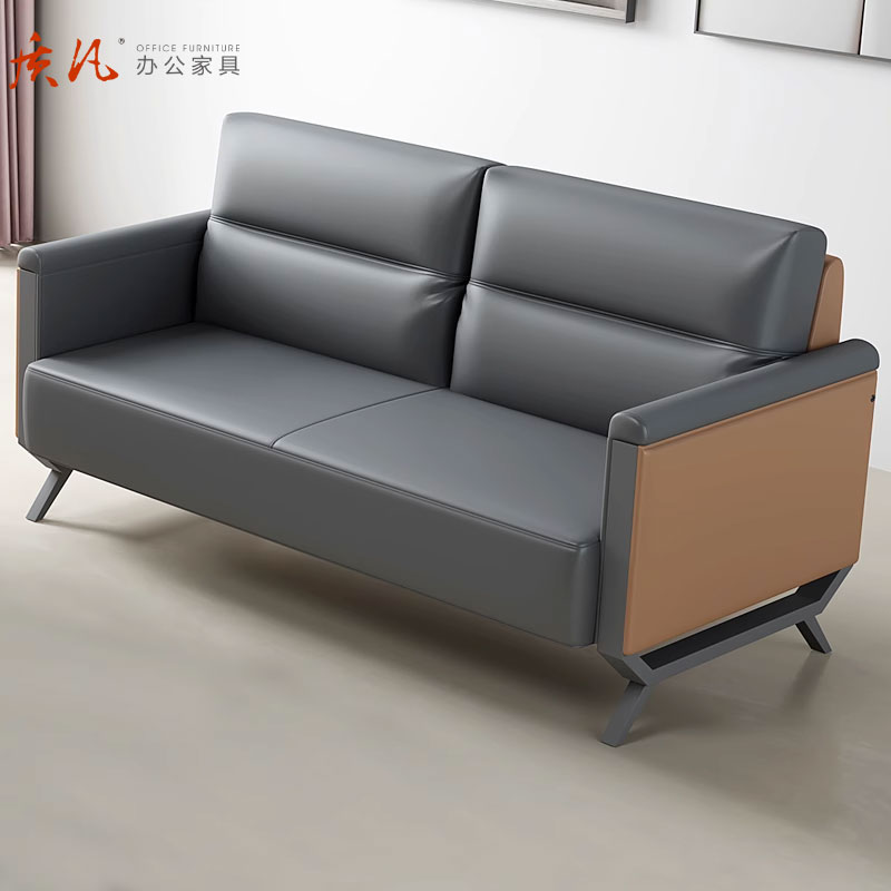 质凡贵宾单人沙发高档办公沙发组合 单人位+三人位高清大图