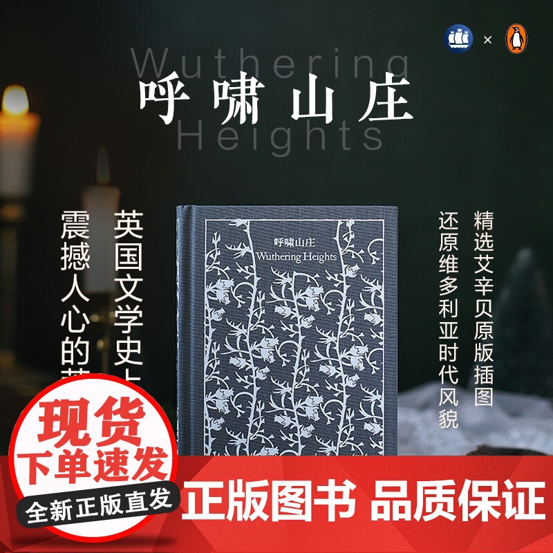 呼啸山庄 企鹅布纹经典艾米莉勃朗特作品欧美文学上海译文出版社外国小说高清大图