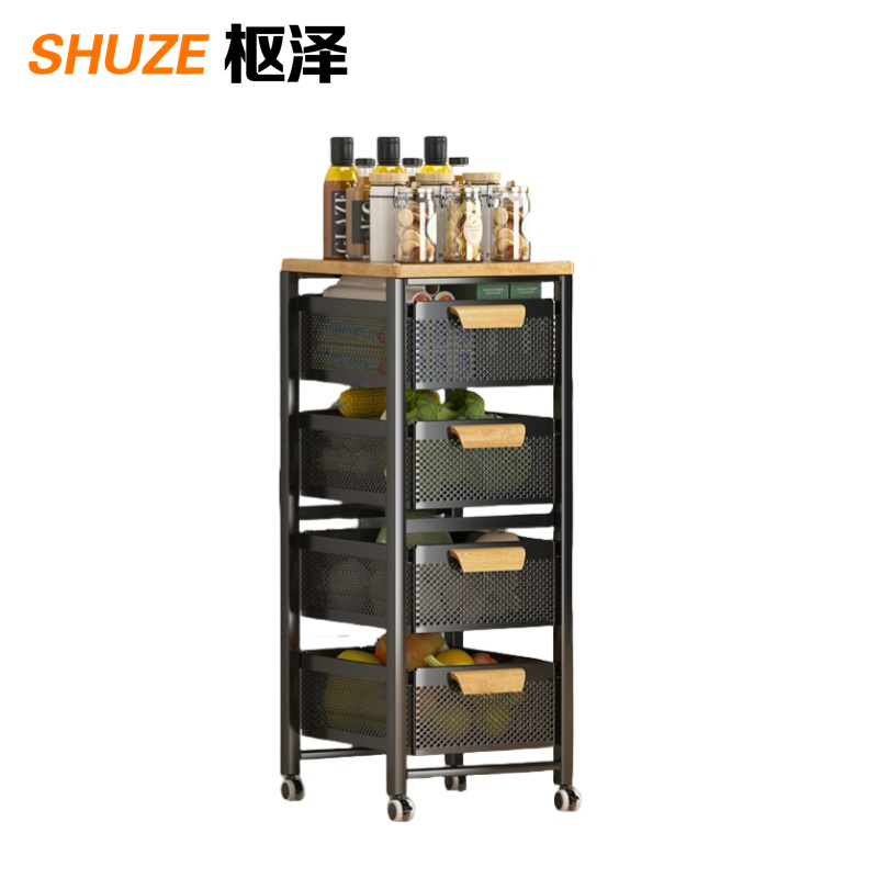 枢泽 推车置物架 五层 个高清大图