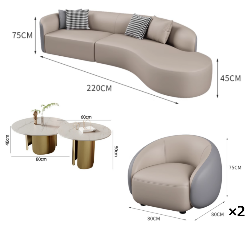 璎蕙 沙发2.2m+11+茶几 套高清大图
