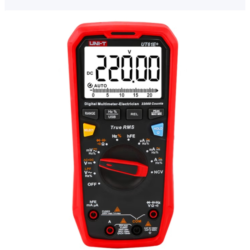 优利德(UNI-T) 智能型数字万用表 UT61E+ 台