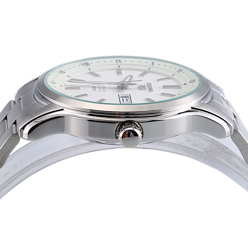 精工SEIKO5手表男士商务防水大气简洁腕表机械表男 SNKP09K1