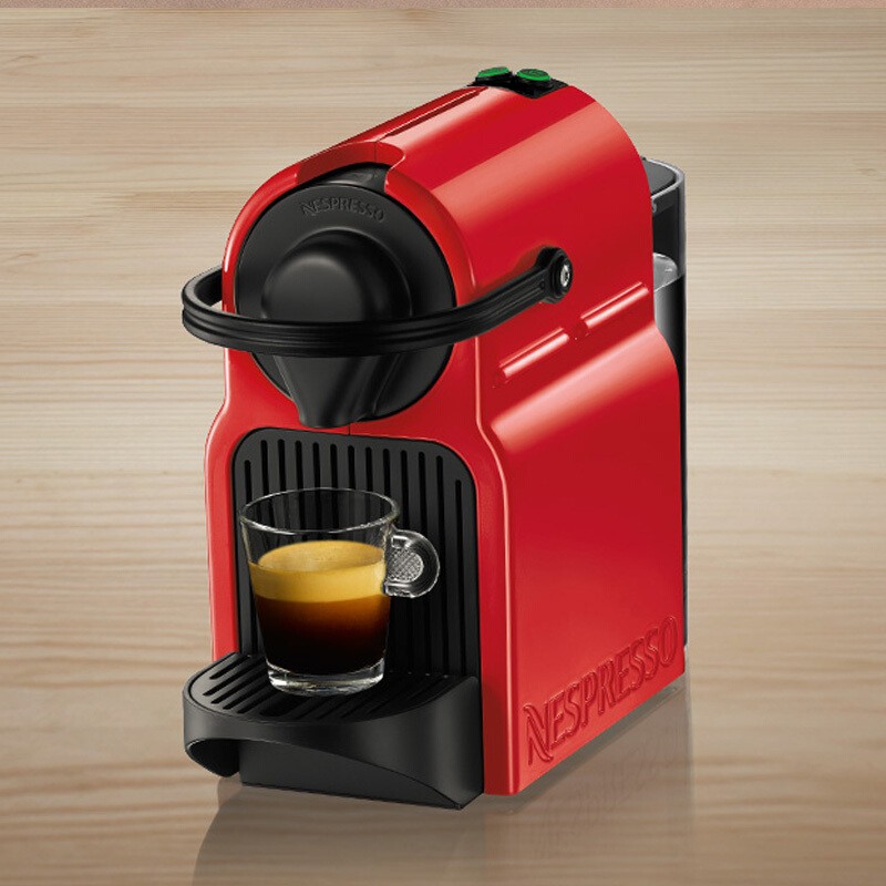 Nespresso奈斯派索 胶囊咖啡机 Inissia 欧洲原装进口咖啡机全自动便携式 nes咖啡机 C40 红色高清大图