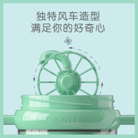 ALL-JOINT优仅儿童水杯学生水壶高颜值水杯吸管杯小风车喷水杯