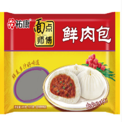 祐康面点师傅鲜肉包420g