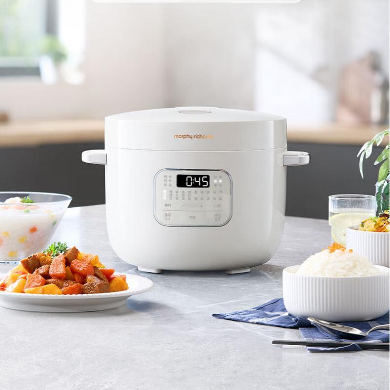 摩飞电器(MORPHY RICHARDS)电饭煲电饭锅 多功能家用迷你精釜 【2.5L珐琅轴内胆】白色MR8502/台