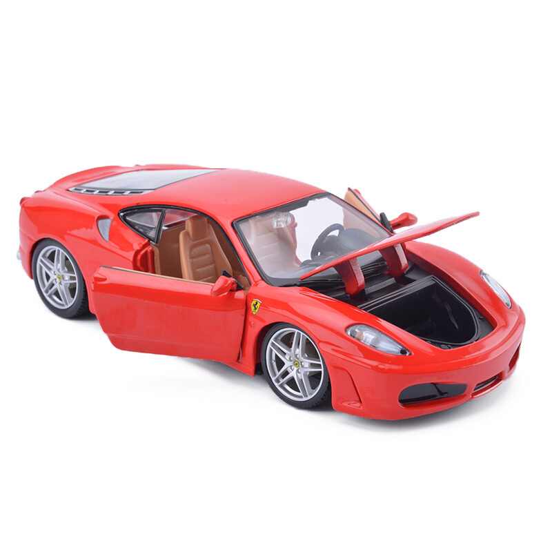 比美高124法拉利拉法458跑车汽车模型仿真合金玩具车f430红色