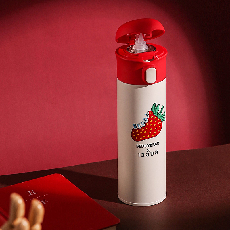 杯具熊(beddybear) TB-TT347-480草莓保温杯 480ml