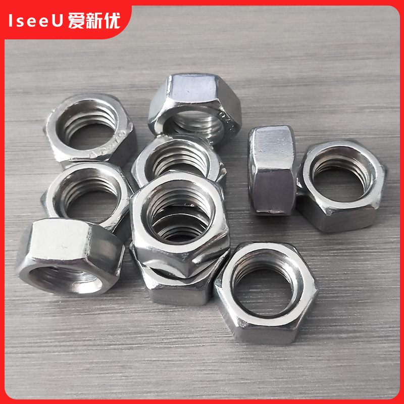 爱新优螺帽 不锈钢六角螺母A2-70 304# M16(个)高清大图